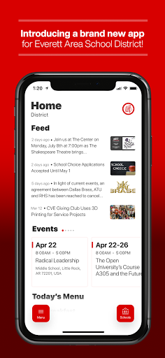 Android application Everett Area School District, screenshort