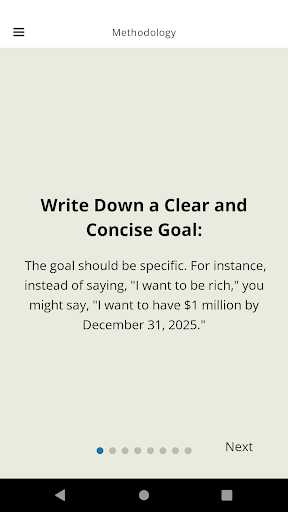 Daily Goal Card Reminder App Screen 3