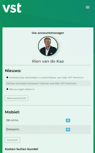 Android application Mijn VST screenshort