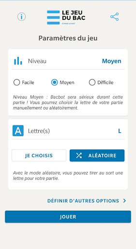 Android application Le Jeu du Bac, comme avant ! screenshort