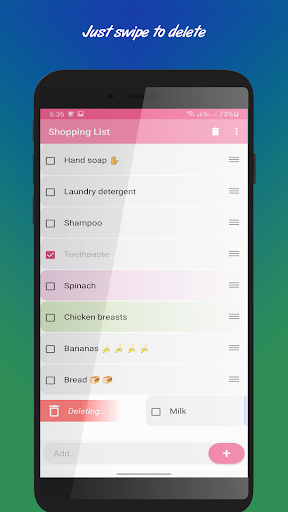 Simple Shopping List Screen 3