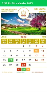 CISF RH GH Calendar 2023