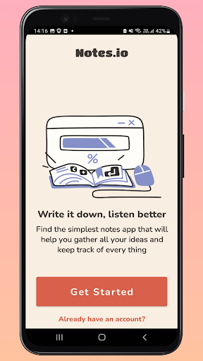 Android application Notes.io screenshort