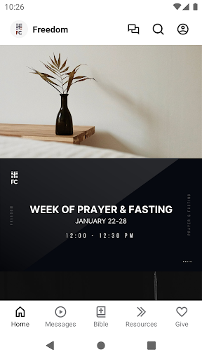 Android application Freedom Church ND screenshort