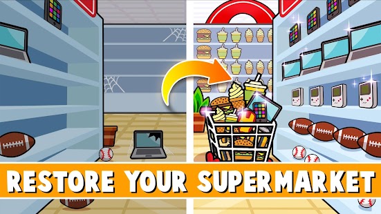 Idle Supermarket Empire Tycoon Screenshot