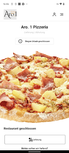 Android application Aro. 1 Pizzeria screenshort