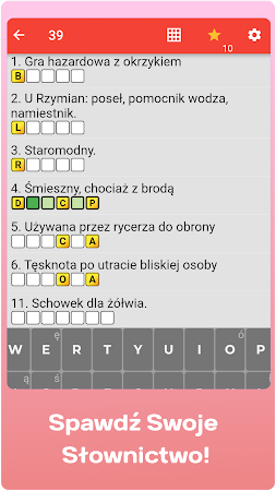 Game screenshot Krzyżówki apk download