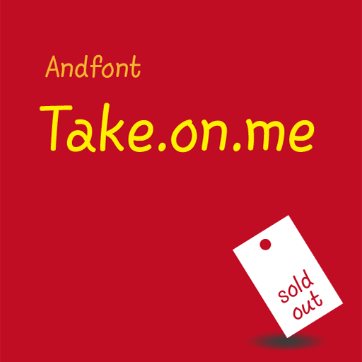 AndTakeonme™ Latin FlipFont logo