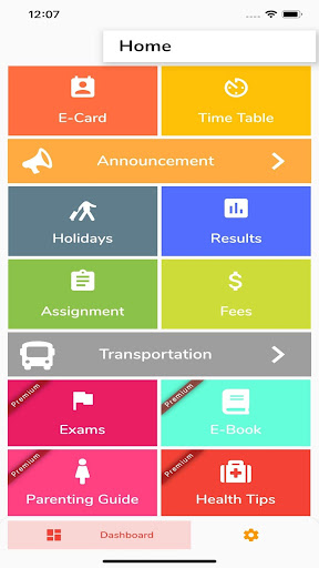Android application Sekolah screenshort