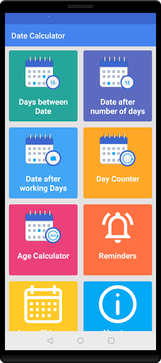 Android application Date Calculator | Due Date Ca screenshort