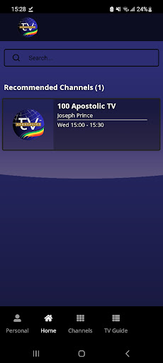 Android application Apostolic TV screenshort