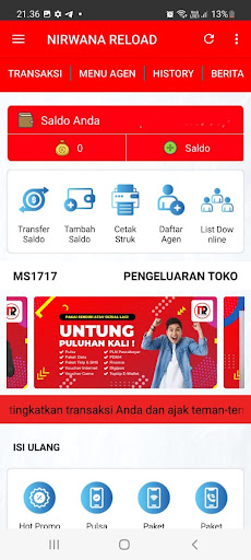Android application Nirwana Reload screenshort