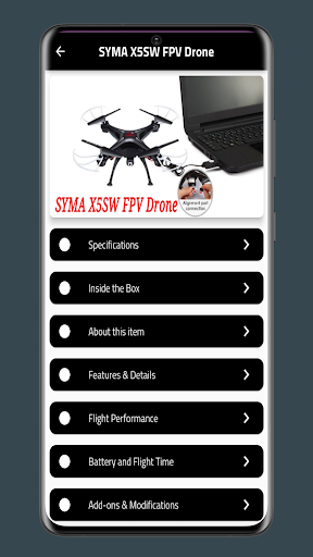 SYMA X5SW FPV Drone Guide Screenshot 1 - AppWisp.com