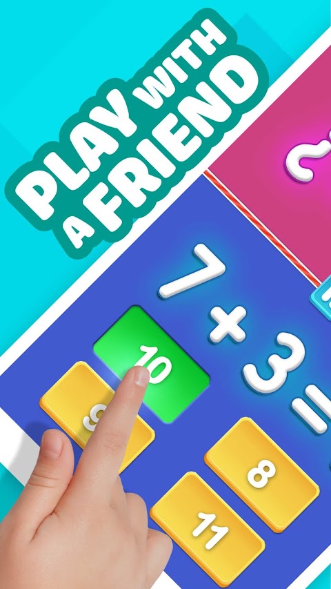 数学ゲーム–2プレイヤークール数学学習ゲームのおすすめ画像1