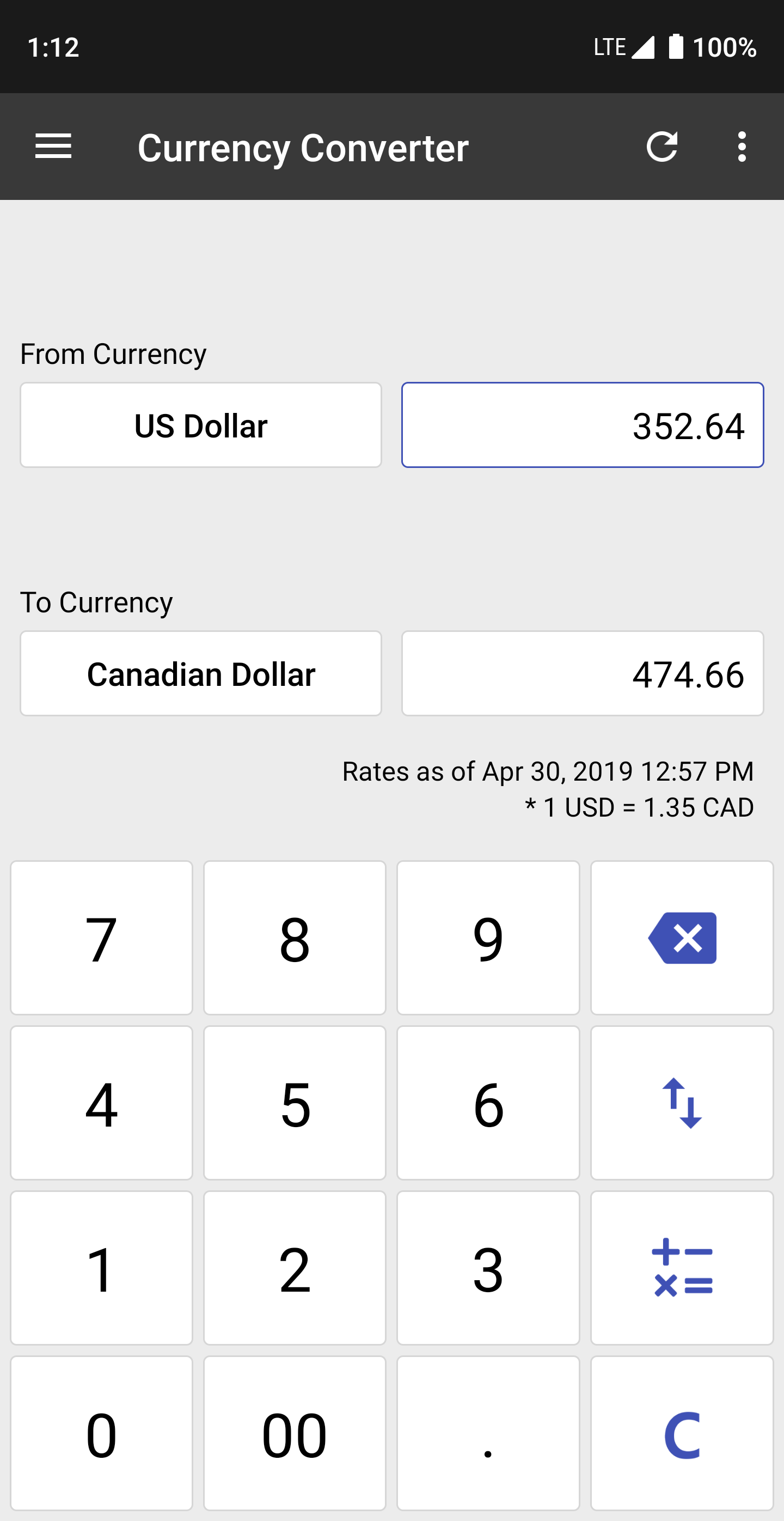 Android application ClevCalc - Calculator screenshort