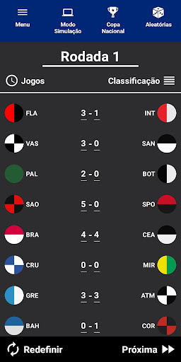 Visualização do aplicativo