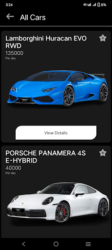 Android application Luxe Car screenshort
