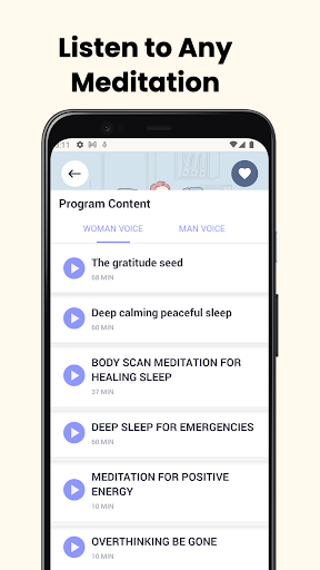 Meditation App: Sleep Sounds Screen 3