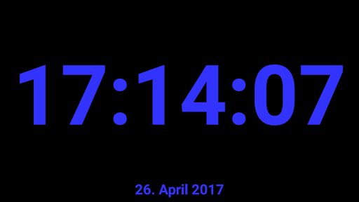 Digitaluhr Screen 2