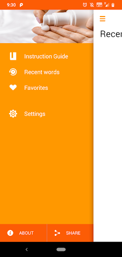 Android application Dermatology Dictionary screenshort