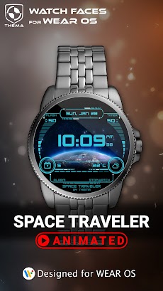 Space Traveler Watch Faceのおすすめ画像1