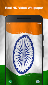 Captura de Pantalla 3 3d Bandera India Fondo Animado android