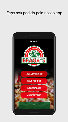 Android application Pizzaria Braga's screenshort