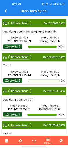 Quản lý tiến độ dự án Screen 3
