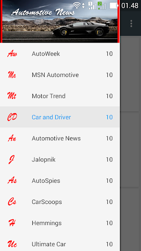 Android application Automotive News screenshort