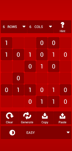 Android application Binary Sudoku Generator screenshort