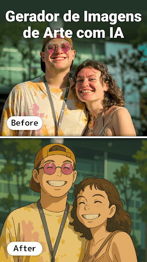 Visualização do aplicativo