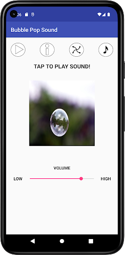 Android application Bubble Pop Sound screenshort