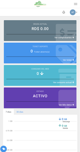 Android application MI IMPLEMENTECH screenshort
