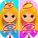 Spot 5 Differences Girls Games