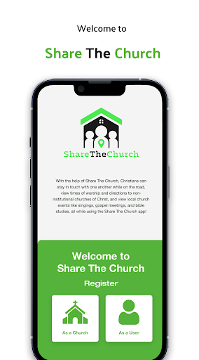 Android application Share The Church app screenshort