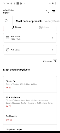 Julies Kitchen Express Screen 3