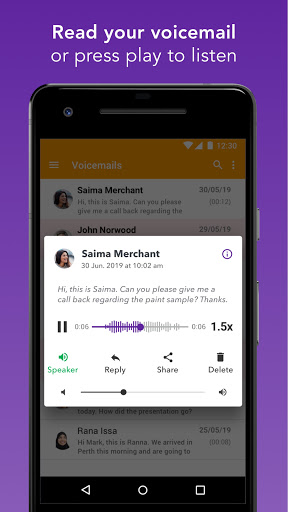 Spark Voicemail Screen 3