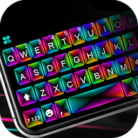 Тема для клавиатуры Laser Color Box 3d