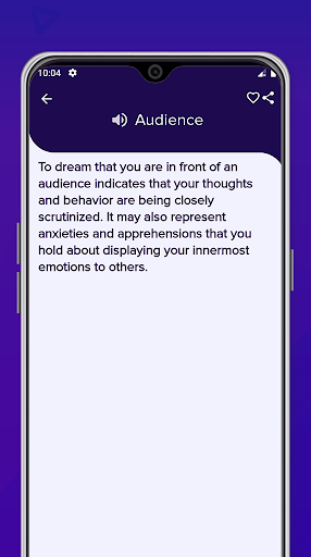 Dreams Interpretation Screen 2