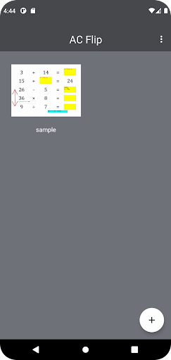 Android application AC Flip screenshort