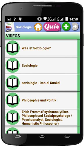 Android application Soziologie Kurz screenshort