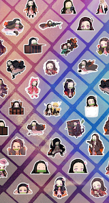 Screenshot 11 Pegatinas Nezuko para wa android