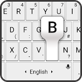 Emoji white keyboard icon