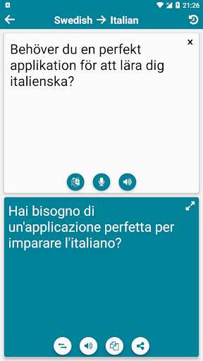 Italian - Swedish Screen 3