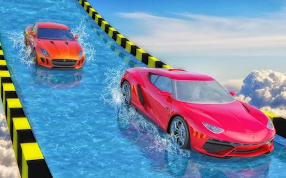 Water Slide Extreme Car Racing Stunts