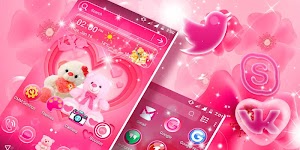 screenshot of Love Bear Launcher Theme