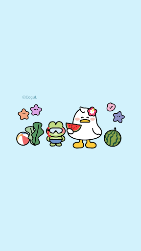 Android application 카카오톡 테마 - 써니데이_블루 screenshort