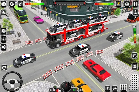US Police Car Transport Game