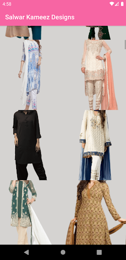 Android application Salwar Kameez Designs screenshort