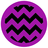 Chevron Black Purple Theme icon